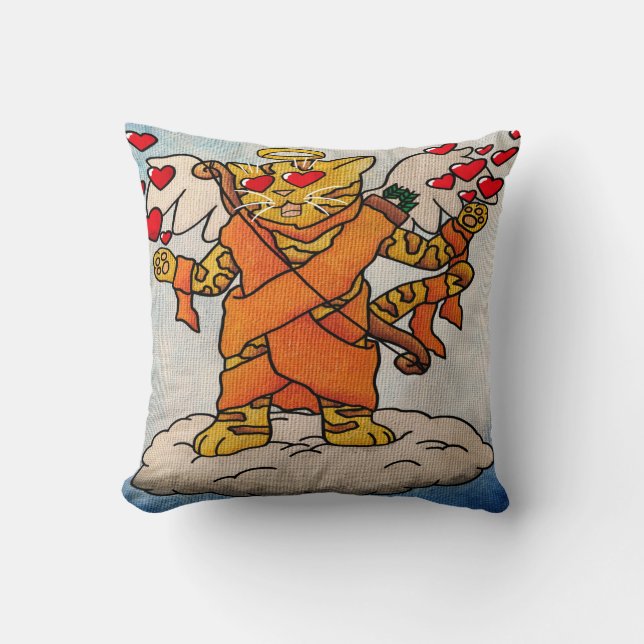 Valentinstag Liebe Cupid Kissen (Vorderseite)