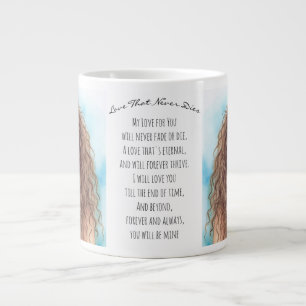 Valentinstag, Liebe, die nie stirbt Jumbo-Tasse