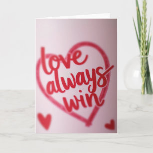 Valentinstag Liebe Gewinnt Karte