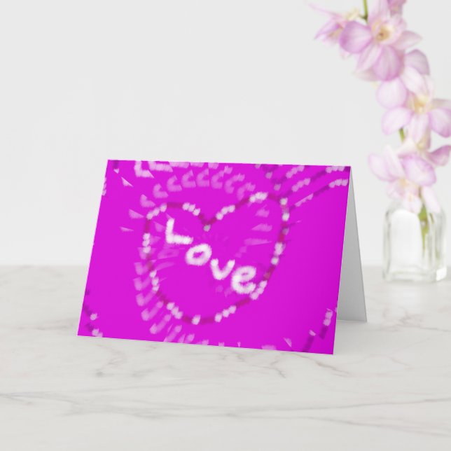 Valentinstag Liebe Grußkarte Karte (Orchidee)
