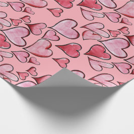 Valentinstag Liebe Herz Geschenkpapier