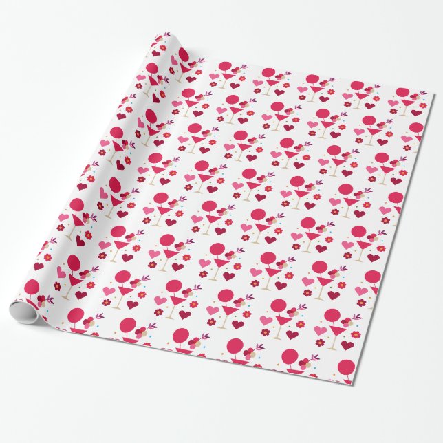 Valentinstag Liebe & Herz Geschenkpapier (Ungerollt)