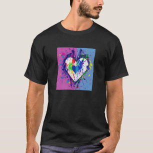 Valentinstag Liebe Herz Girlfriend Fiancée Ehefrau T-Shirt