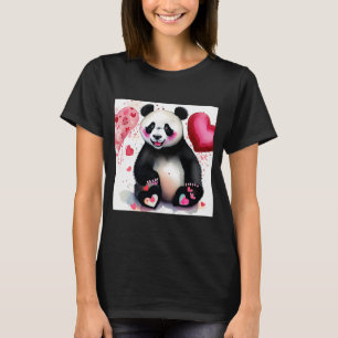 Valentinstag Liebe Herz Panda Girlfriend Fiancé T-Shirt