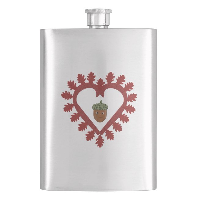 Valentinstag Liebe Herzenslust Flachmann (Vorderseite)