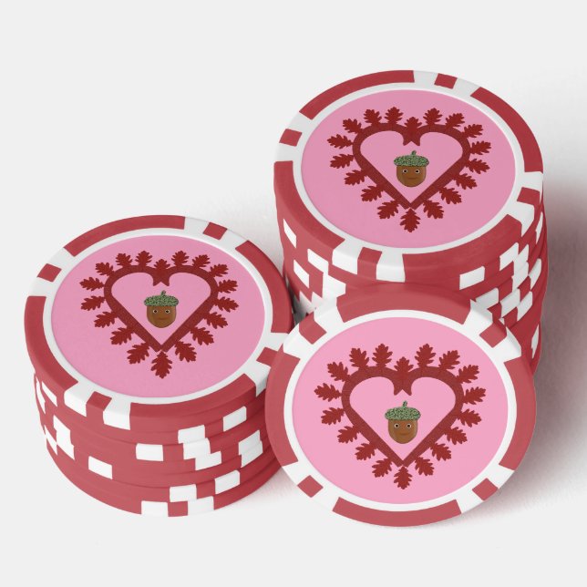 Valentinstag Liebe Herzenslust Pokerchips (Stapel)