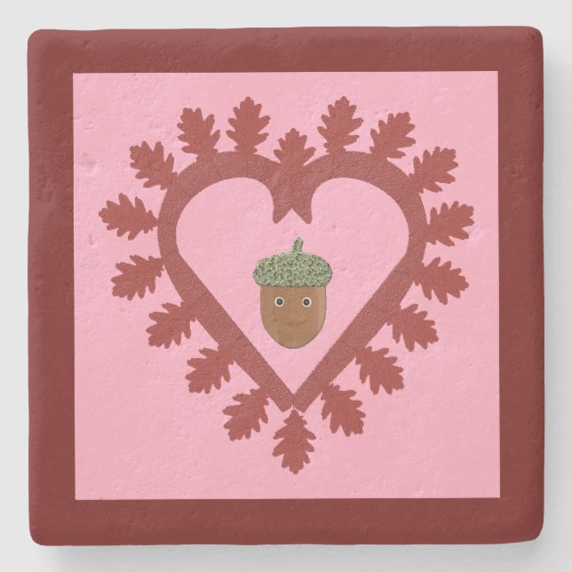Valentinstag Liebe Herzenslust Steinuntersetzer (Vorderseite)