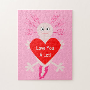 Valentinstag Liebe Herzstück Axolotl