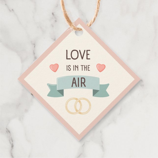 Valentinstag - Liebe liegt in der Luft Geschenkanhänger (Rückseite)