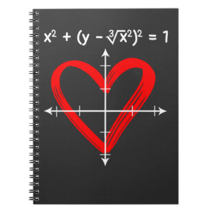 Valentinstag Liebe Mathematik Gleichung Mathematik Notizblock