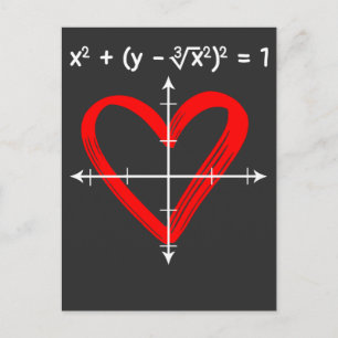 Valentinstag Liebe Mathematik Gleichung Mathematik Postkarte