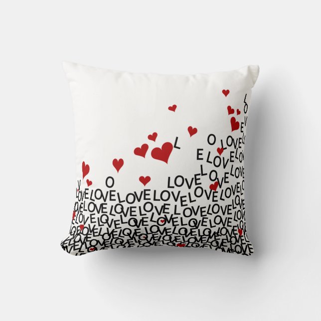 Valentinstag Liebe Pillow Kissen (Vorderseite)