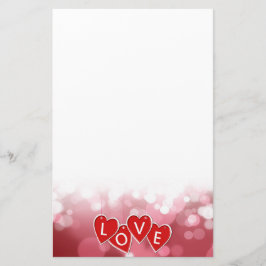 Valentinstag Liebe Rotes Herz Briefpapier