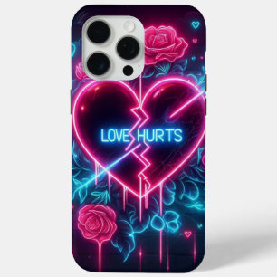 Valentinstag Liebe schmerzt Neon Heart Case-Mate iPhone Hülle
