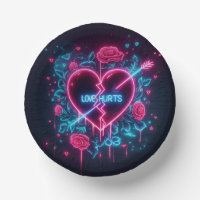 Valentinstag Liebe schmerzt Neon Heart