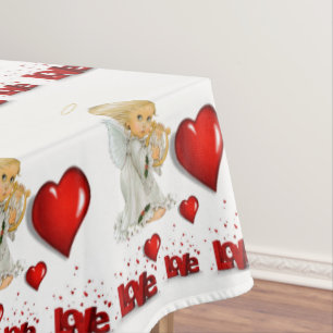 Valentinstag-Liebe Tischdecke