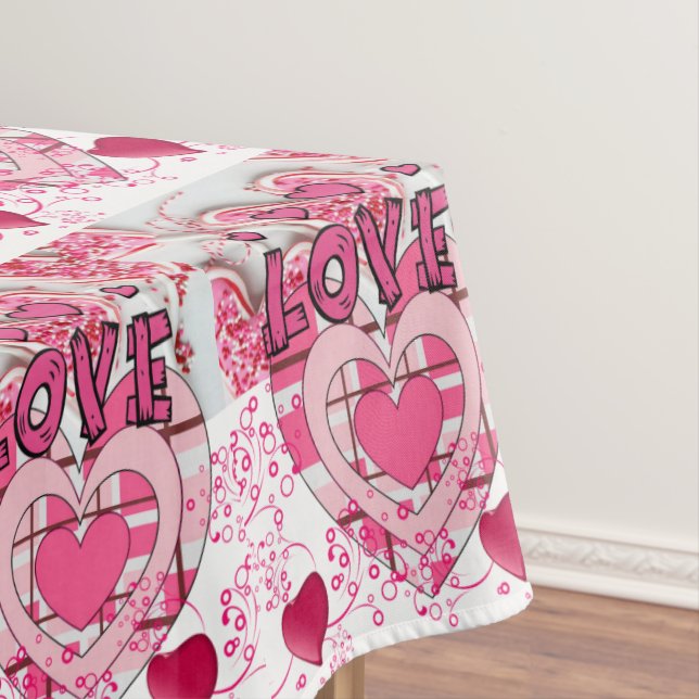 Valentinstag-Liebe Tischdecke (Beispiel)