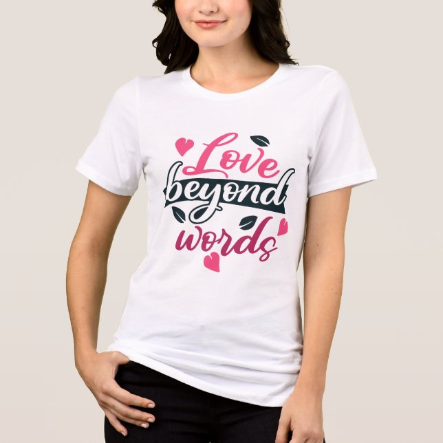 Valentinstag Liebe Tri-Blend Shirt (Vorderseite)