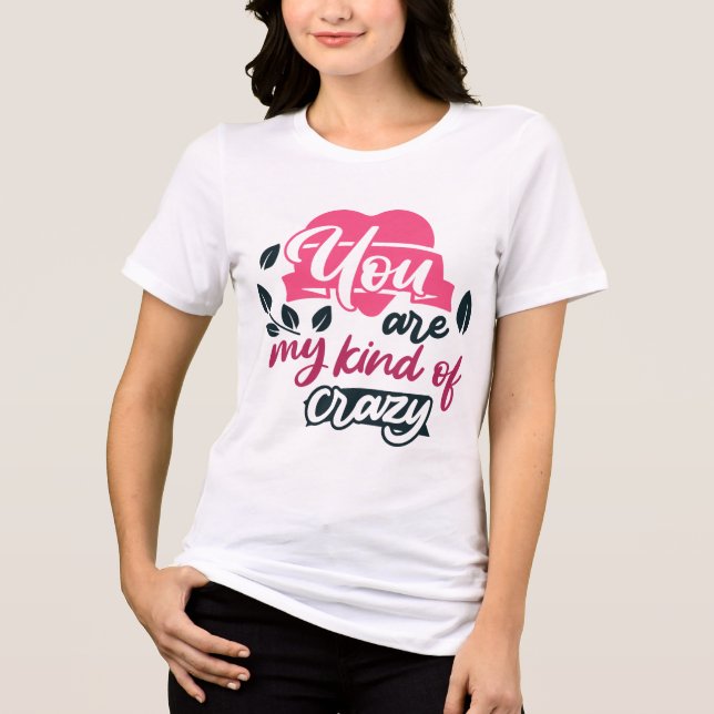 Valentinstag Liebe Tri-Blend Shirt (Vorderseite)