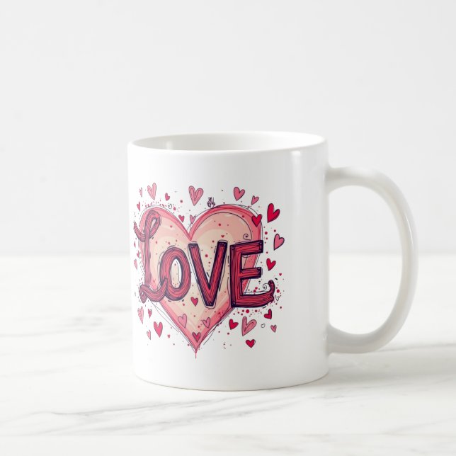 Valentinstag Liebe Valentinstag Kaffeetasse (Rechts)