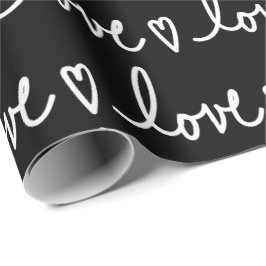 Valentinstag-Liebes-Schreib-Verpackungspapier Geschenkpapier