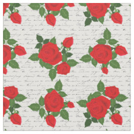 Valentinstag Liebesbrief rote Rosen romantisch Stoff