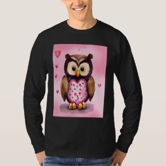 Valentinstag Liebesherz Eule Teddy Freundin Fi T-Shirt