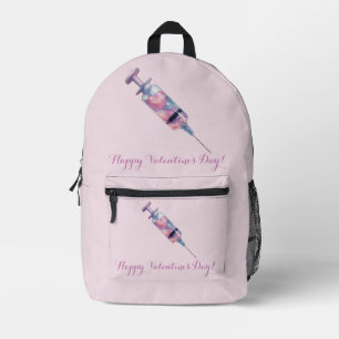 Valentinstag-Liebesinjektions-Design Bedruckter Rucksack