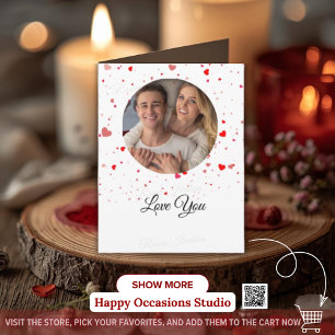 Valentinstag-Liebeskarte Romantisch für ihn & si Dankeskarte