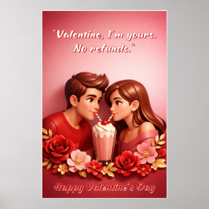 Valentinstag-Liebeszitat-Plakat Poster