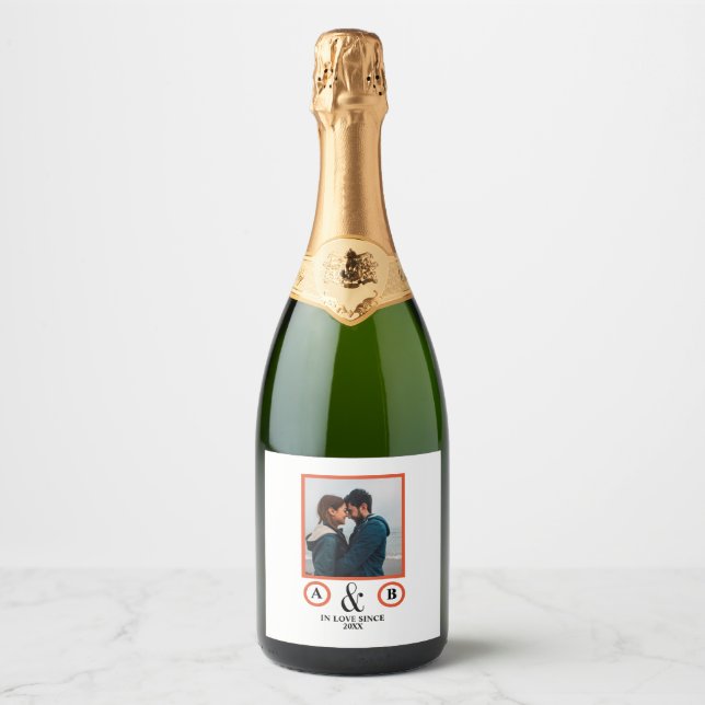Valentinstag Liebhaber von ein paar Monogramm-Plat (Vorderseite)