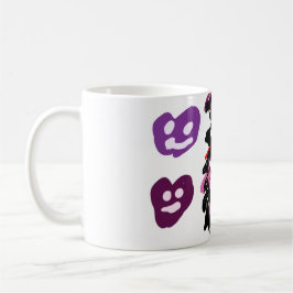 Valentinstag lila Liebe Kaffeetasse