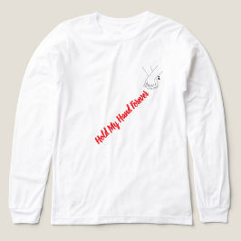 Valentinstag Line Art Händchenhalten T-Shirt | M Tri-Blend Shirt