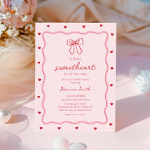 Valentinstag Little Sweetheart Babyparty-Einladung