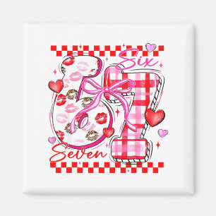 Valentinstag Lustig Sechs Sieben 6 7 Meme Slang Mä Magnet