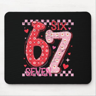 Valentinstag Lustig Sechs Sieben 6 7 Meme Slang Mä Mousepad