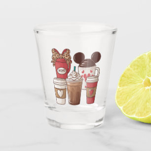 Valentinstag Lustiger Latte Kaffee Liebhaber  Schnapsglas