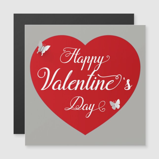 Valentinstag Magnetkarte (Vorne/Hinten)