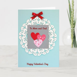 Valentinstag-Mama-Papa-Karte Karte