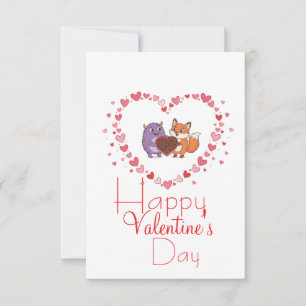 Valentinstag mit Freund Karte