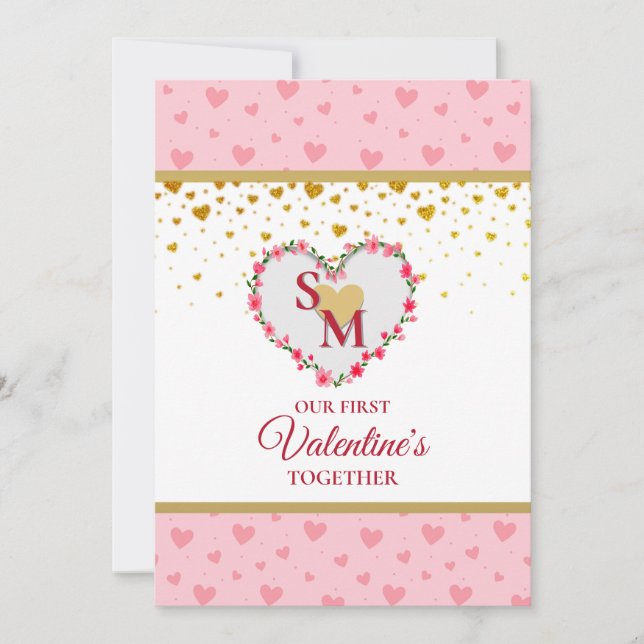 Valentinstag mit Goldenem Herzen (Vorderseite)