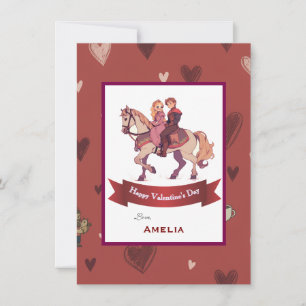 Valentinstag mit Herz Karte