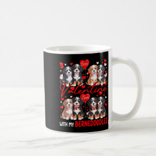 Valentinstag mit meinem Bernedoodles-Paar-Hundekos Kaffeetasse