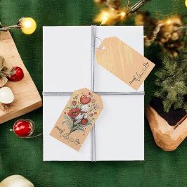 Valentinstag mit reichem Teddybär Geschenkanhänger