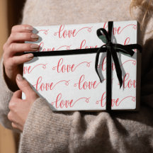 Valentinstag Modern Love Herz Schrift Muster