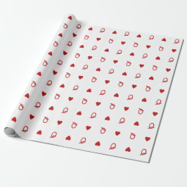 Valentinstag Moderne Karte Königin des Herzens Geschenkpapier