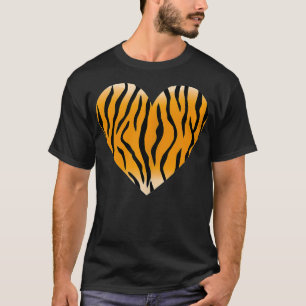 Valentinstag Modisch Tiger Stripe Muster H T-Shirt