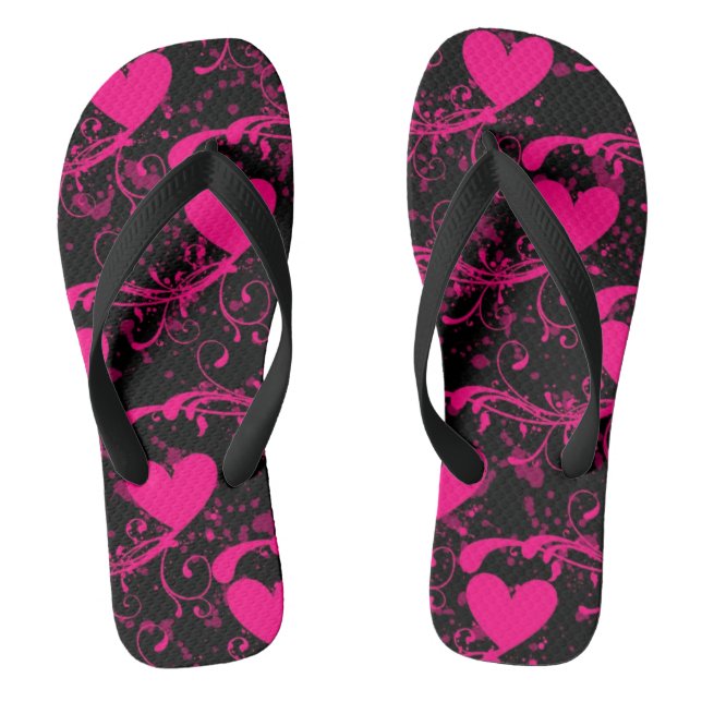 Valentinstag-Möpsen Flip Flops (Fußbett)
