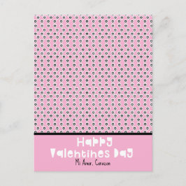 Valentinstag Muster Individuelle Name Postkarte an