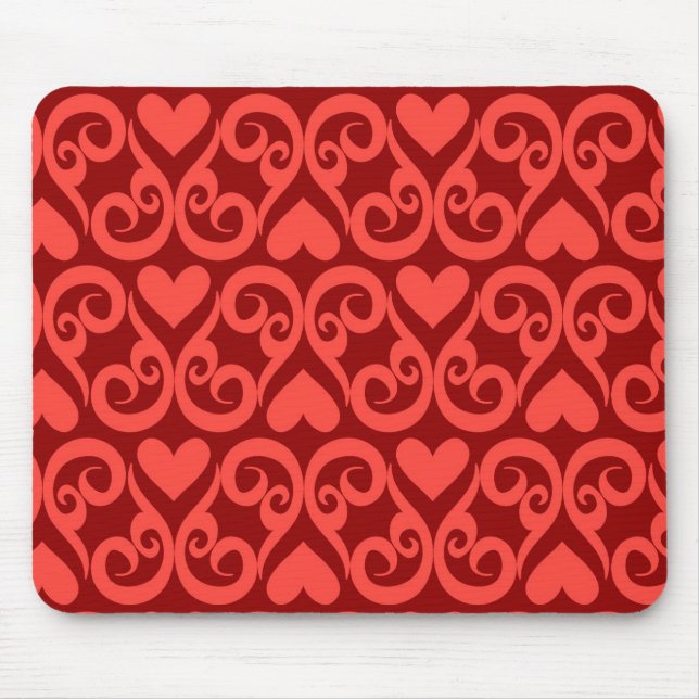 Valentinstag-Muster Mousepad (Vorne)